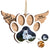 Custom Photo My Angel Has Paws Dog Cat - Pet Memorial Gift, Christmas Gift - Personalized Custom 2-Layered Wooden Ornament