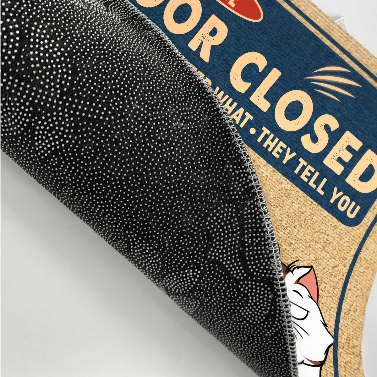 Please Keep Door Closed Pets Planning Escape - Home Decor Gift For Pet Lovers, Dog Lovers, Cat Lovers - Personalized Doormat