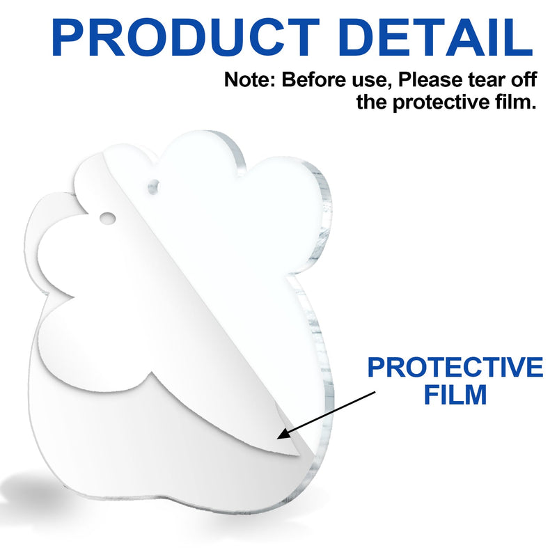 Joyeux Pawlidays - Chiens et chats de dessins animés amusants - Cadeau de Noël pour les amoureux des animaux - Décoration acrylique personnalisée