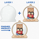 Our New Home - Christmas Gift For Couples - Personalized 2-Layered Mix Ornament
