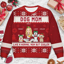 Just A Girl Who Loves Dogs And Christmas Cartoon Style - Gift For Dog Moms, Dog Lovers - Personalized Unisex Ugly Sweater