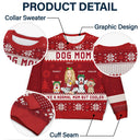 Just A Girl Who Loves Dogs And Christmas Cartoon Style - Gift For Dog Moms, Dog Lovers - Personalized Unisex Ugly Sweater