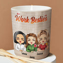 Je brûlerais cet endroit si tu ne travaillais pas ici - Cadeau pour collègues, meilleurs amis, BFF meilleurs amis - Bougie parfumée personnalisée avec couvercle en bois