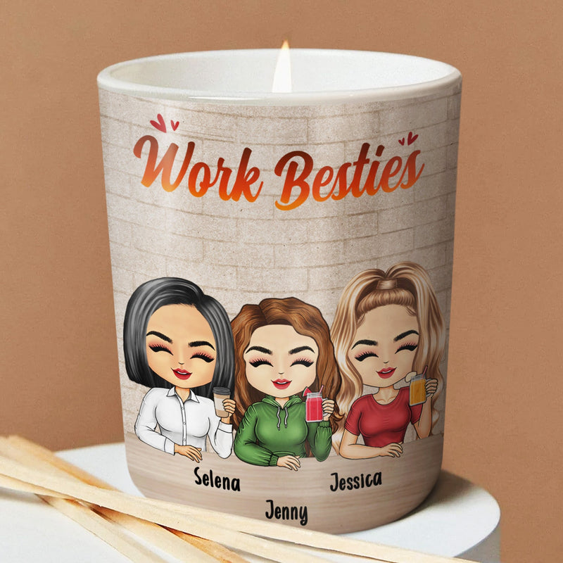 Je brûlerais cet endroit si tu ne travaillais pas ici - Cadeau pour collègues, meilleurs amis, BFF meilleurs amis - Bougie parfumée personnalisée avec couvercle en bois