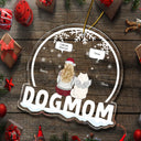 Dog Mom I Still Talk About You - Memorial Gift, Christmas Gift For Dog Lovers - Personalized Custom Shaped Acrylic Ornament