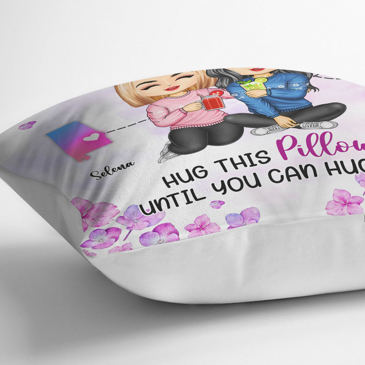 Hug This Pillow Until You Can Hug Me - Gift For Sisters - Personalized ...