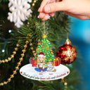 Just A Girl Who Loves Cats And Christmas - Gift For Cat Lovers, Cat Moms - Personalized Cutout Acrylic Ornament