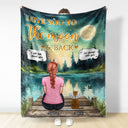 Love You To The Moon And Back - Memorial Gift For Pet Lovers, Dog Lovers, Cat Lovers - Personalized Fleece Blanket