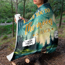 Love You To The Moon And Back - Memorial Gift For Pet Lovers, Dog Lovers, Cat Lovers - Personalized Fleece Blanket