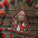 Nos rires sont illimités en forme de sapin de Noël - Cadeau pour les meilleures amies, les meilleures amies, les sœurs, les filles - Ornement en acrylique personnalisé en forme personnalisée