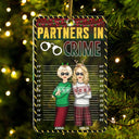 Partenaires de crime, meilleurs amis ! Cadeau de Noël pour les meilleurs amis, frères et sœurs ! Décoration personnalisée en acrylique.