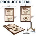 Mom Puzzle Pieces - Gift For Mother, Family - Personalized 2-Layered Wooden Plaque With Stand