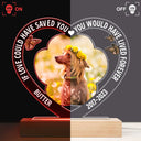 Custom Photo Dog Cat My Favorite Hello & Hardest Goodbye - Pet Memorial Gift, Sympathy Gift - Personalized 3D Led Light Wooden Base