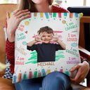 Custom Photo Positive Affirmations - Gift For Kid, Daughter, Son, Granddaughter, Grandson, Grandkid - Personalized Pillow