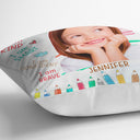 Custom Photo Positive Affirmations - Gift For Kid, Daughter, Son, Granddaughter, Grandson, Grandkid - Personalized Pillow