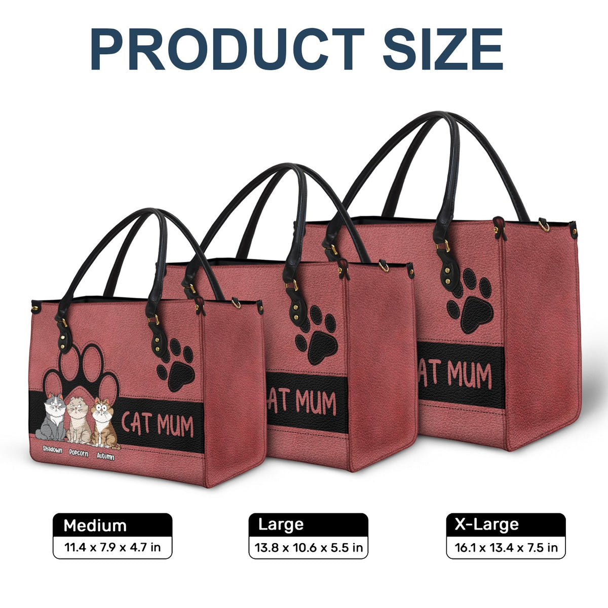 Cat Mom Funny Cartoon Style - Gift For Cat Lovers - Personalized Leath ...