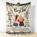 Thank You For Standing By My Side - Birthday Gift For Besties, BFF Best Friends, Sisters - Personalized Fleece Blanket