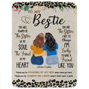 Thank You For Standing By My Side - Birthday Gift For Besties, BFF Best Friends, Sisters - Personalized Fleece Blanket
