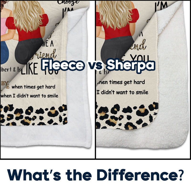 Thank You For Standing By My Side - Birthday Gift For Besties, BFF Best Friends, Sisters - Personalized Fleece Blanket