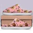 Custom Photo Dog Cat Faces - Gift For Pet Lovers - Personalized Fluffy Slippers