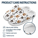 Custom Photo Dog Cat Faces - Gift For Pet Lovers - Personalized Fluffy Slippers