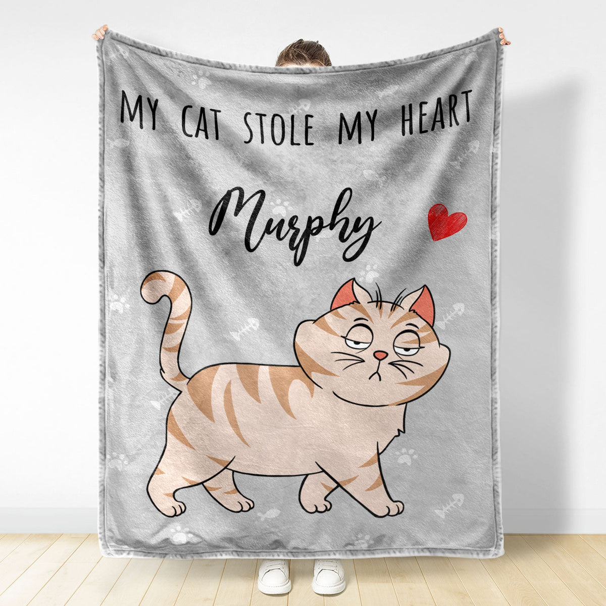 Chats de dessins animés amusants en promenade - Cadeau pour les amoureux des chats - Couverture polaire personnalisée