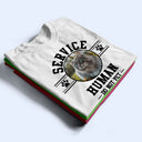 Custom Photo Dog Cat Service Human Do Not Pet - Gift For Pet Lovers - Personalized T Shirt