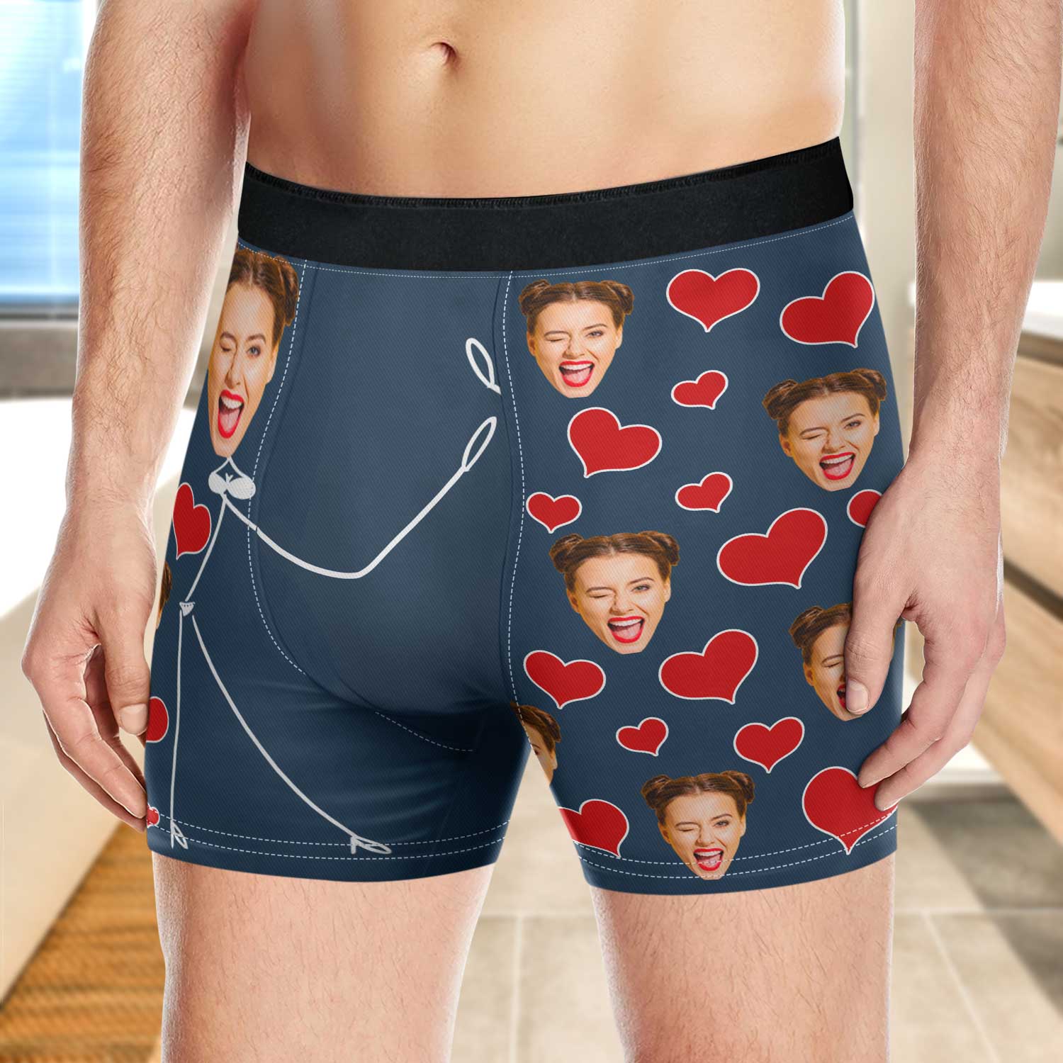 Custom Men's Underwear with Face - Personalized Boxer Briefs for Couples  Funny Underwear for Men Husband Boyfriend