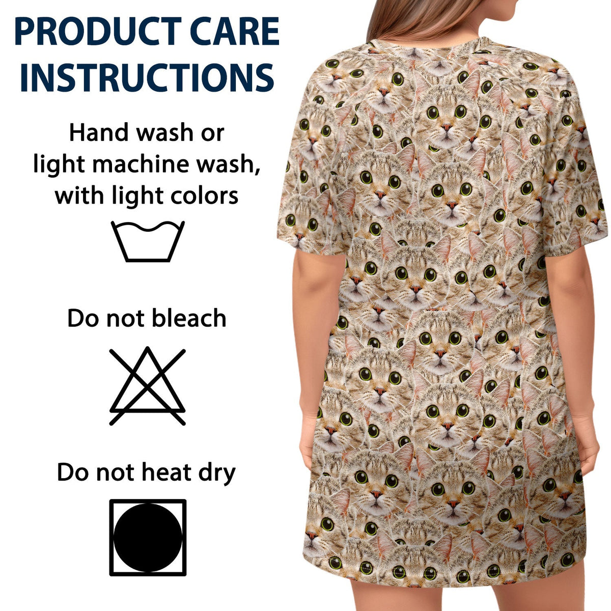 Custom Photo Pet Faces - Gift For Dog Mom, Cat Mom - Personalized Women's Sleep Tee