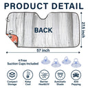 Custom Photo Pet Faces Human Faces - Gift For Dog Lovers, Cat Lovers, Family - Personalized Auto Sunshade