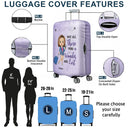 Just A Girl Boy Who Loves Traveling - Gift For Traveling Lovers - Personalized Combo Luggage Cover And Luggage Tag