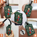 Travel Is My Therapy - Gift For Travelers, Travelling Lovers, Him, Her - Personalized Combo Luggage Cover And Luggage Tag