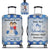 Husband & Wife Travel Partners For Life - Traveling Gift For Couples - Personalized Combo Luggage Cover And Luggage Tag