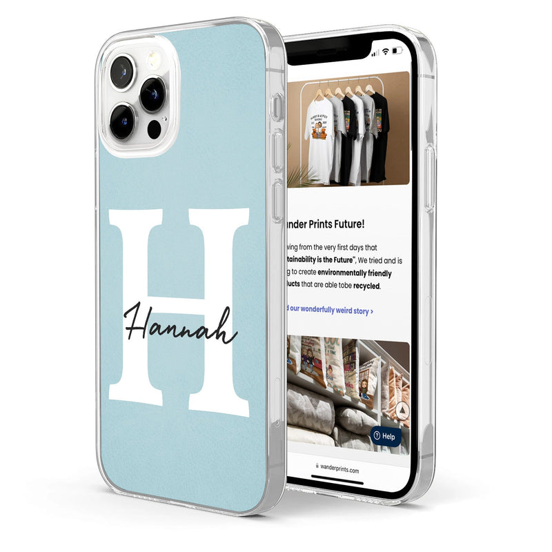 Monogram Letters - Gift For Yourself, Him, Her, Men, Women - Personalized Clear Phone Case