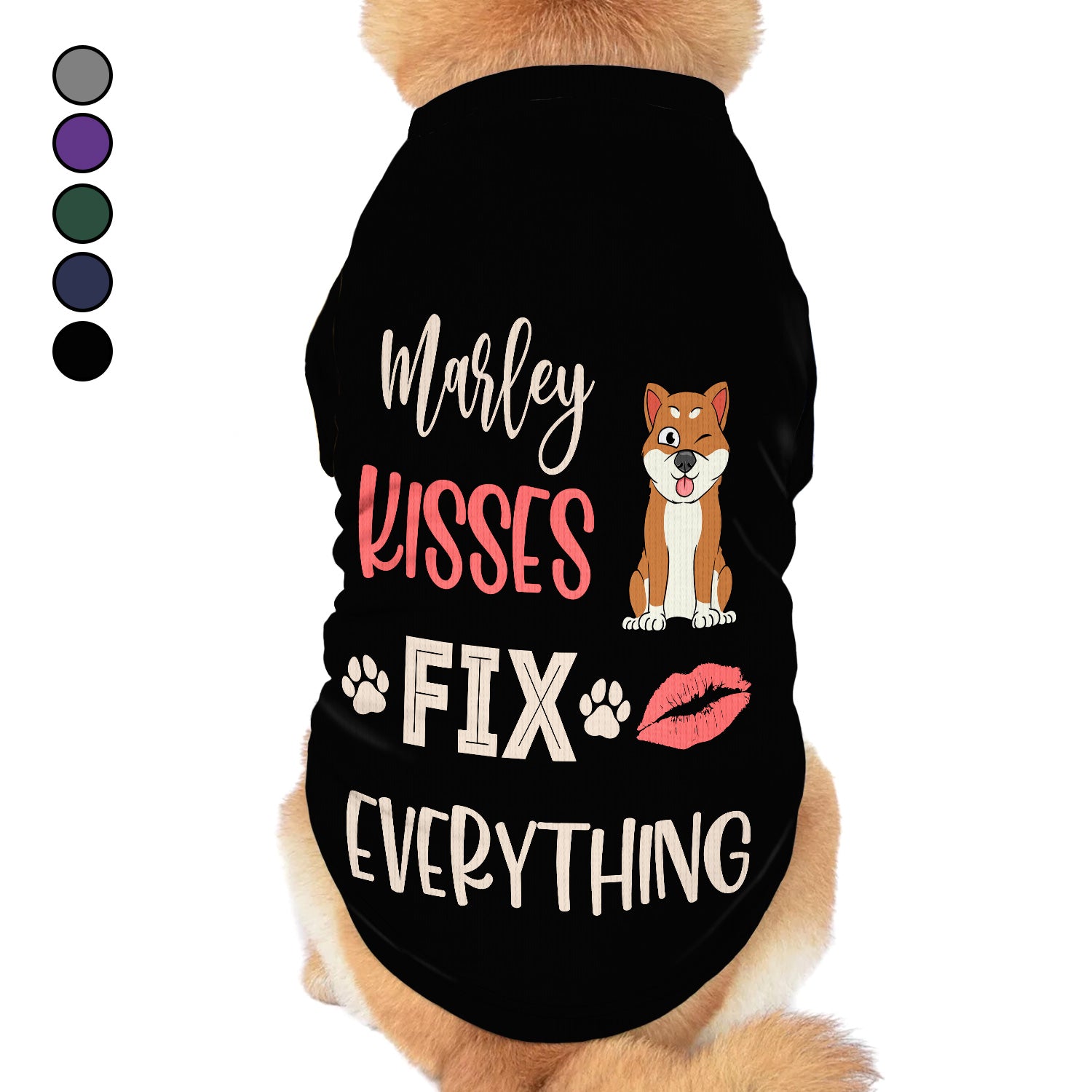 Dog Kisses Cat Kisses Fix Everything - Gift For Pet Lovers - Personalized Pet Shirt
