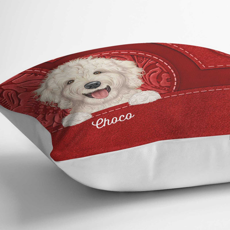 Cute Dogs And Cats Aesthetic Pattern - Birthday, Loving Gift For Pet Lovers, Dog Mom, Cat Mom - Personalized Pillow