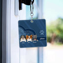 Cute Dogs And Cats Aesthetic Pattern - Birthday, Loving Gift For Pet Lovers, Dog Mom, Cat Mom - Personalized Acrylic Keychain