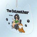 The Cat Mother - Gift For Cat Moms, Cat Lovers, Women - Personalized Acrylic Car Hanger