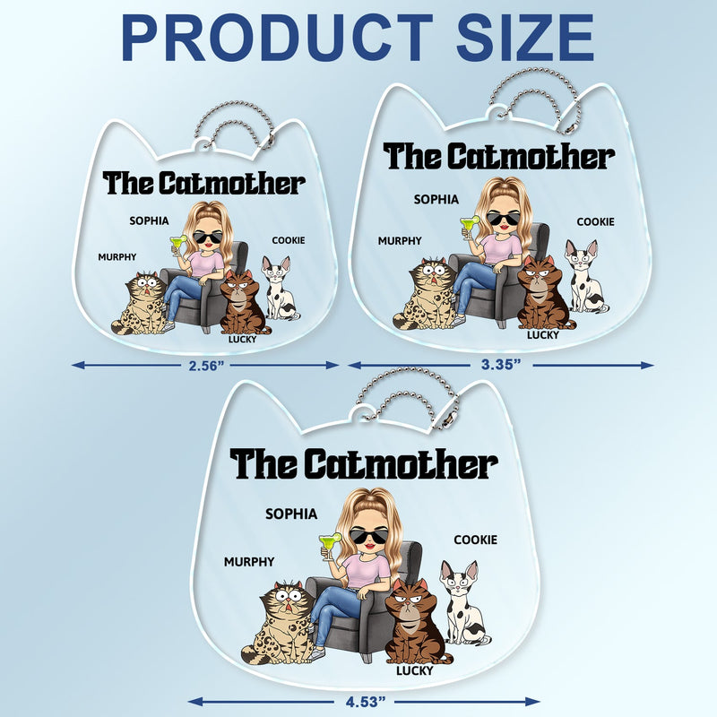 The Cat Mother - Gift For Cat Moms, Cat Lovers, Women - Personalized Acrylic Car Hanger