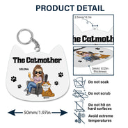 The Cat Mother - Gift For Cat Moms, Cat Lovers, Women - Personalized Acrylic Keychain