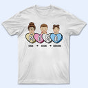 Mama's Sweet Candy Hearts - Birthday, Loving Gift For Mother, Mom, Grandma, Grandmother - Personalized T Shirt