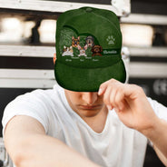 Motif esthétique de chiens et de chats mignons - Cadeau d'anniversaire, d'amour pour les amoureux des animaux, maman de chien, maman de chat - Casquette classique personnalisée 