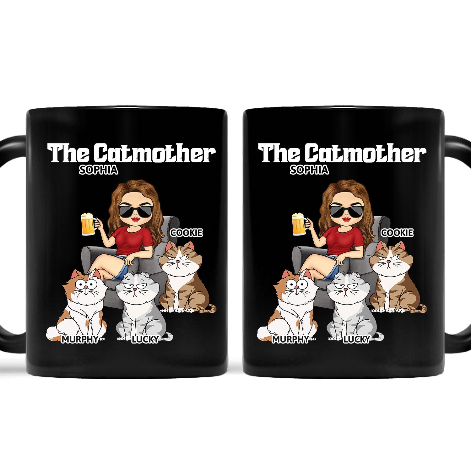 The Cat Mother - Birthday, Loving Gift For Cat Moms, Cat Lovers - Personalized Mug