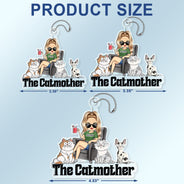The Cat Mother - Gift For Cat Moms, Cat Lovers - Personalized Acrylic Car Hanger