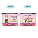 Just A Girl Who Loves Traveling - Gift For Her, Travel Lovers, Vacation Lovers - Personalized Cosmetic Bag