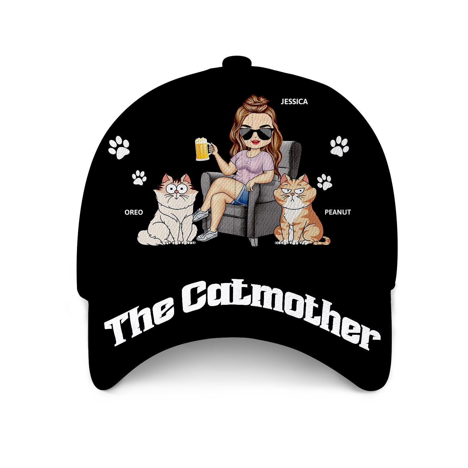 The Cat Mother - Birthday, Loving Gift For Cat Mom, Cat Lovers, Women - Personalized Classic Cap