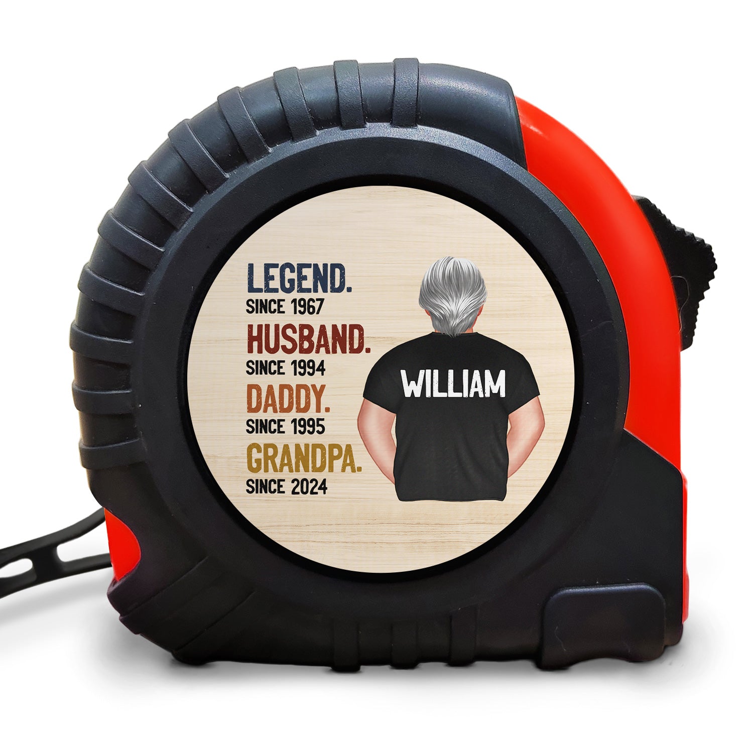 Legend Husband Daddy Grandpa - Birthday, Loving Gift For Dad, Father, Grandfather - Personalized Tape Measure