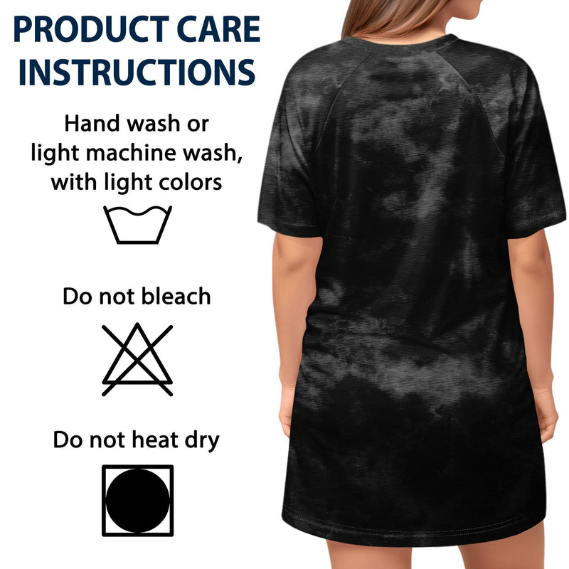 T-shirt de nuit personnalisé pour femme « The Cat Mother Tie Dye » - Cadeau pour maman chat et amoureux des chats