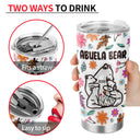 Mama Bear Floral Style - Birthday, Loving Gift For Mom, Mother, Grandma, Grandmother - 3D Inflated Effect Printed Tumbler, Personalized Tumbler