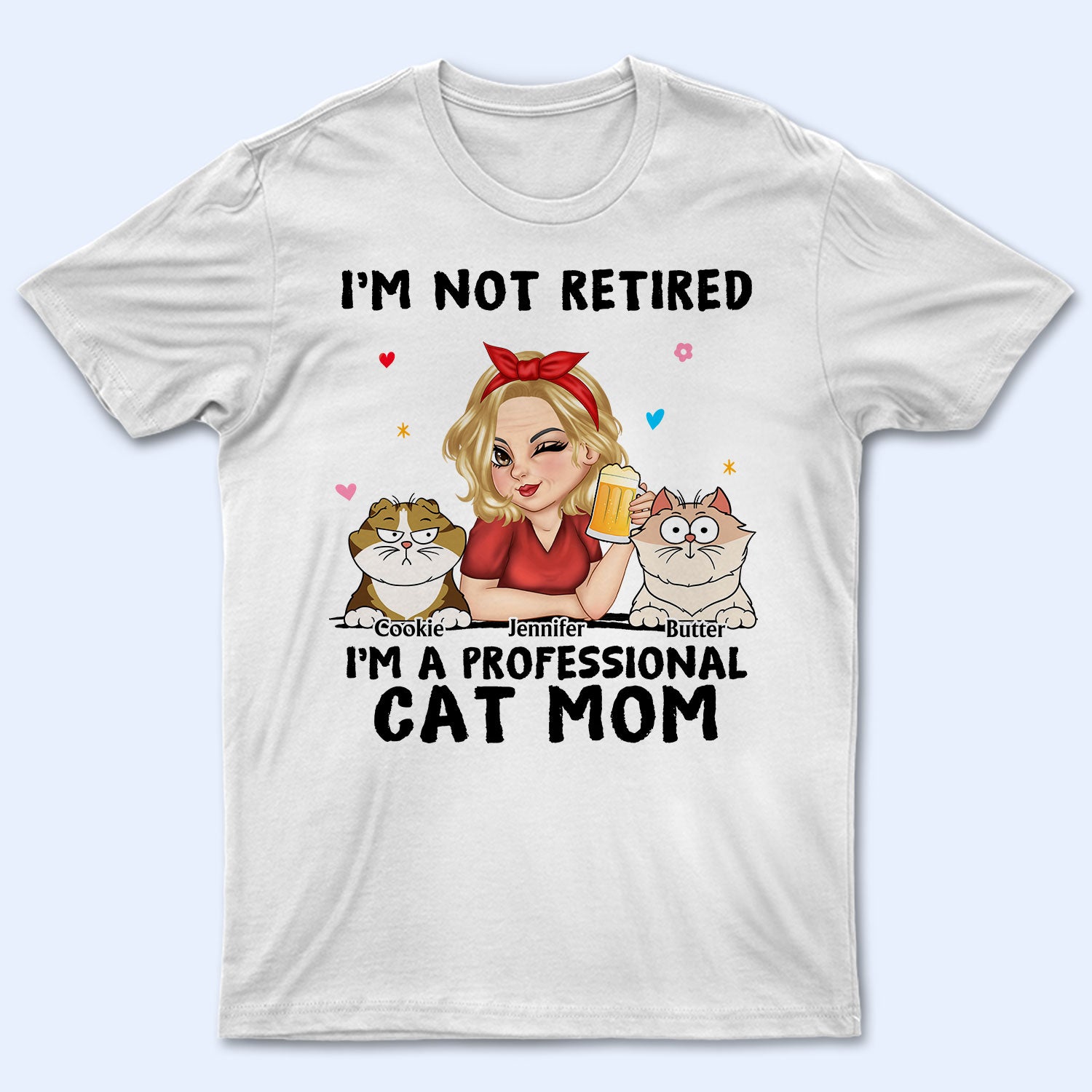 I'm A Professional Cat Mom - Gift For Cat Lovers, Fur Mom - Personalized T Shirt